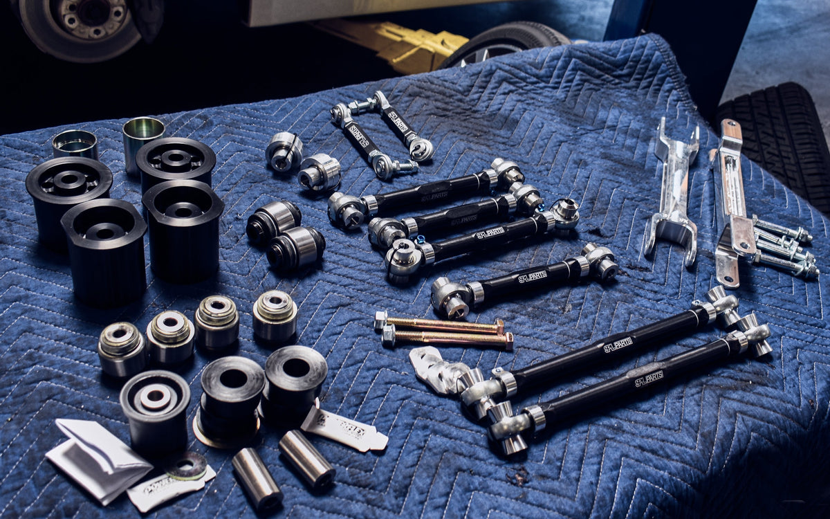 SPL Parts Titanium Rear Toe Arms & Eccentric Lockout Kit - 2020-2023 Toyota Supra (A90)